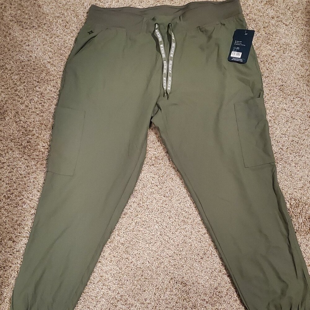 Med Couture Jogger Scrub Pants Olive Large